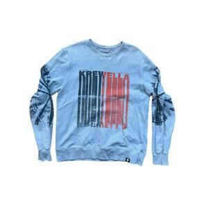 Electric Family x Krewella Women's Gray Recycled Crewneck Sweater Size Medium